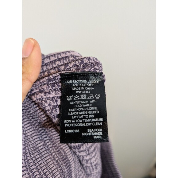 NWT Revolve Le Ore Women Rimini High-Rise Knit Flare Lilac Pants Sz S Boho Artsy - Picture 8 of 9